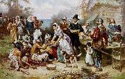 Jean Leon Gerome Ferris The First Thanksgiving china oil painting artist